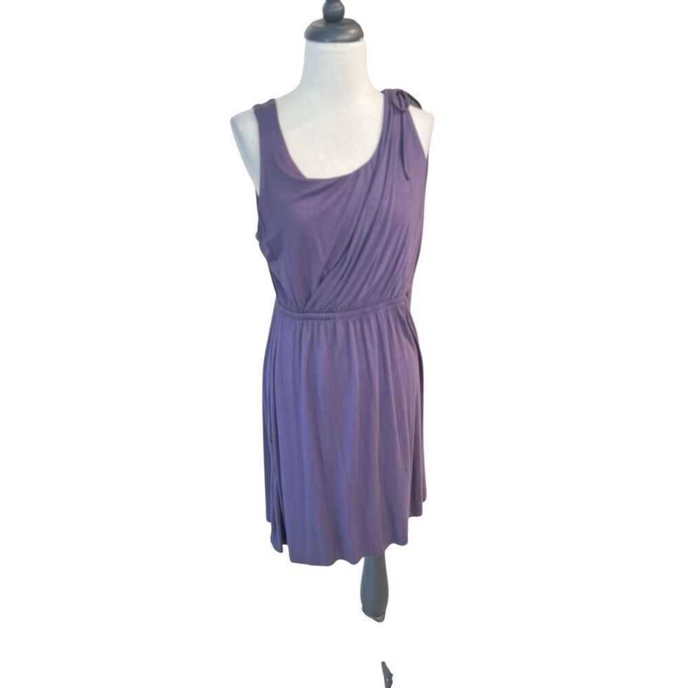 Soma Women's One Shoulder Draped Sleeveless Dress Nightshade Size Medium NWT